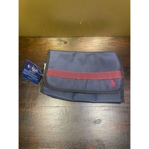 Original Penguin Men's Navy Blue Kit‎ Toiletry Travel Hanging Bag
